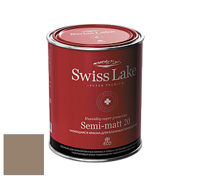 Swiss Lake Semi-matt 20 полуматовая моющаяся краска цвет NC55-1366 Brown Oakwood