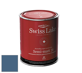 Swiss Lake Semi-matt 20 полуматовая моющаяся краска цвет NC54-1328 Vintage Blue