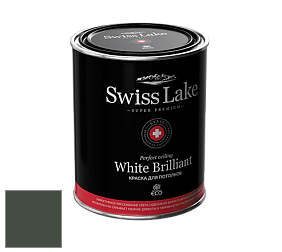 Swiss Lake White Brilliant глубокоматовая краска цвет SL-2719 Black spruce