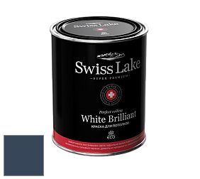 Swiss Lake White Brilliant глубокоматовая краска цвет SL-2098 Victory blue