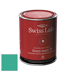 Swiss Lake Semi-matt 20 полуматовая моющаяся краска цвет NCS S 2050-B80G 
