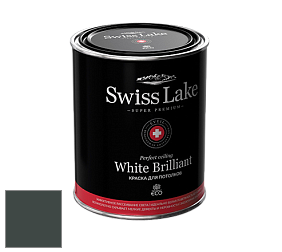 Swiss Lake White Brilliant глубокоматовая краска цвет SL-2650 Crow wing