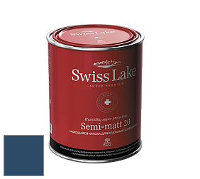 Swiss Lake Semi-matt 20 полуматовая моющаяся краска цвет SL-2100 Blue tang