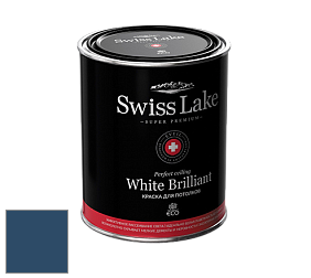 Swiss Lake White Brilliant глубокоматовая краска цвет SL-2100 Blue tang