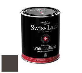 Swiss Lake White Brilliant глубокоматовая краска цвет SL-2998 Black tea