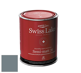 Swiss Lake Semi-matt 20 полуматовая моющаяся краска цвет NC29-0581 Sea fog