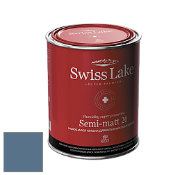 Swiss Lake Semi-matt 20 полуматовая моющаяся краска цвет NC27-0533 Polynesien blue