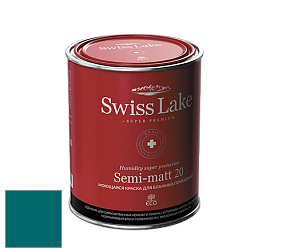 Swiss Lake Semi-matt 20 полуматовая моющаяся краска цвет SL-2304 Nifty turguoise