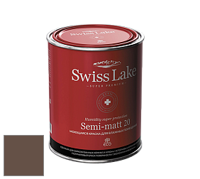 Swiss Lake Semi-matt 20 полуматовая моющаяся краска цвет NC25-0465 Dark beer