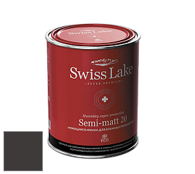 Swiss Lake Semi-matt 20 полуматовая моющаяся краска цвет RAL 8019 