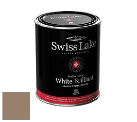 Swiss Lake White Brilliant глубокоматовая краска цвет NC23-0408 Caribbean coffee