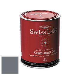 Swiss Lake Semi-matt 20 полуматовая моющаяся краска цвет SL-2965 Caviar black