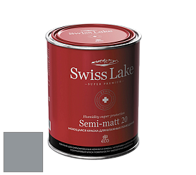 Swiss Lake Semi-matt 20 полуматовая моющаяся краска цвет RAL 7045 