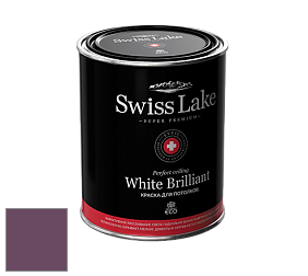 Swiss Lake White Brilliant глубокоматовая краска цвет SL-1855 Grape jam