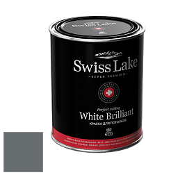 Swiss Lake White Brilliant глубокоматовая краска цвет SL-2919 Grey flannel