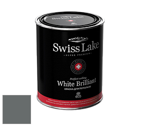 Swiss Lake White Brilliant глубокоматовая краска цвет SL-2889 Grizzle grey
