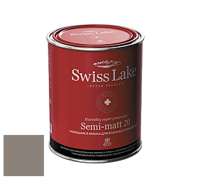 Swiss Lake Semi-matt 20 полуматовая моющаяся краска цвет NC55-1367 Ebony Wood