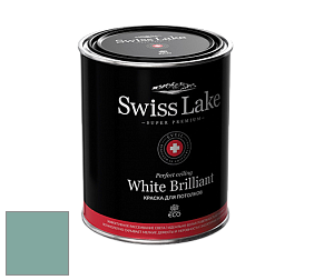 Swiss Lake White Brilliant глубокоматовая краска цвет NCS S 3020-B70G 