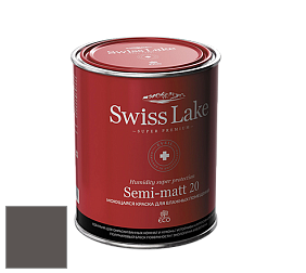 Swiss Lake Semi-matt 20 полуматовая моющаяся краска цвет SL-3017 Almost black