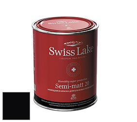 Swiss Lake Semi-matt 20 полуматовая моющаяся краска цвет RAL 9005 