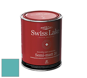 Swiss Lake Semi-matt 20 полуматовая моющаяся краска цвет NCS S 2040-B40G 