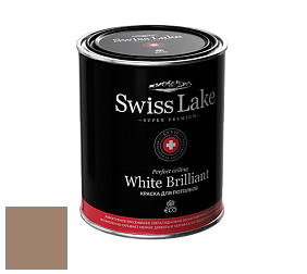 Swiss Lake White Brilliant глубокоматовая краска цвет NC23-0407 Irish coffee