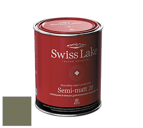Swiss Lake Semi-matt 20 полуматовая моющаяся краска цвет NC56-1389 Green Acorn