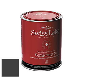 Swiss Lake Semi-matt 20 полуматовая моющаяся краска цвет SL-2969 Charcoal smoke
