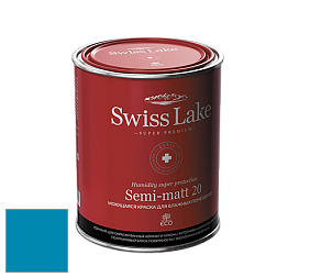 Swiss Lake Semi-matt 20 полуматовая моющаяся краска цвет SL-2158 Scarce blue