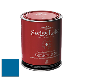 Swiss Lake Semi-matt 20 полуматовая моющаяся краска цвет SL-2050 Peacock blue