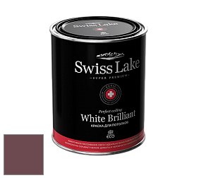 Swiss Lake White Brilliant глубокоматовая краска цвет NC44-1049 Warmed wine