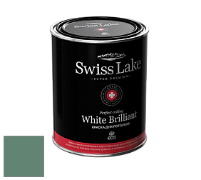 Swiss Lake White Brilliant глубокоматовая краска цвет SL-2654 Greenstone