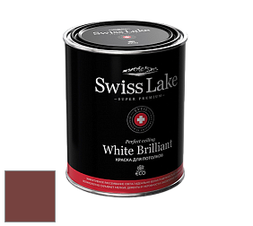Swiss Lake White Brilliant глубокоматовая краска цвет SL-1448 Bordeaux wine