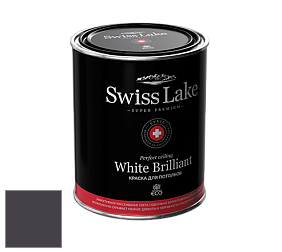 Swiss Lake White Brilliant глубокоматовая краска цвет SL-1790 Black walnut