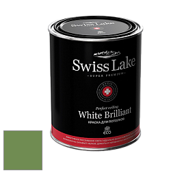 Swiss Lake White Brilliant глубокоматовая краска цвет SL-2500 Clover leaf