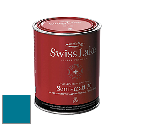 Swiss Lake Semi-matt 20 полуматовая моющаяся краска цвет SL-2130 Monaco blue